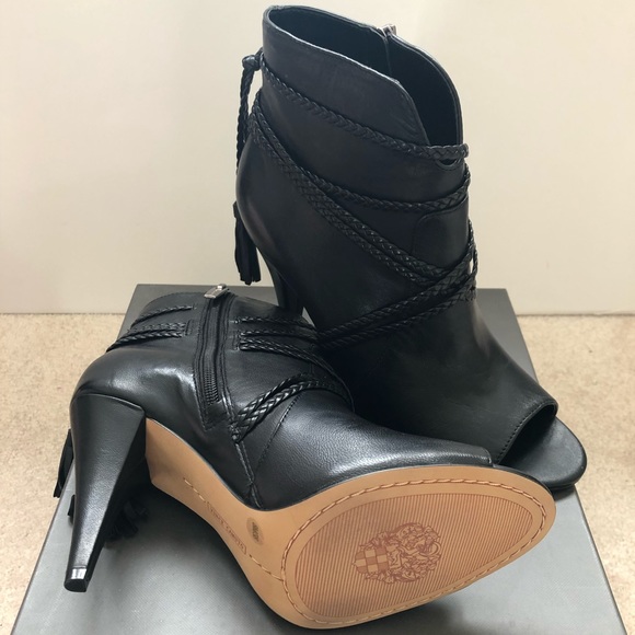 Vince Camuto Astan Leather Peep Toe Bootie // US 8 - Picture 5 of 5
